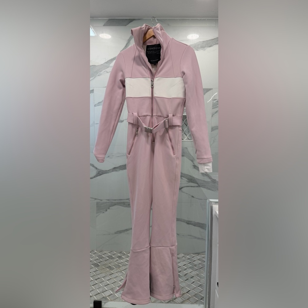Elegant Pink Cordova ski Jumpsuit - Picture 9 of 10